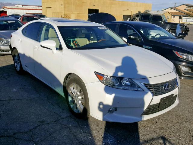 JTHBW1GG3E2047131 - 2014 LEXUS ES 300H WHITE photo 1