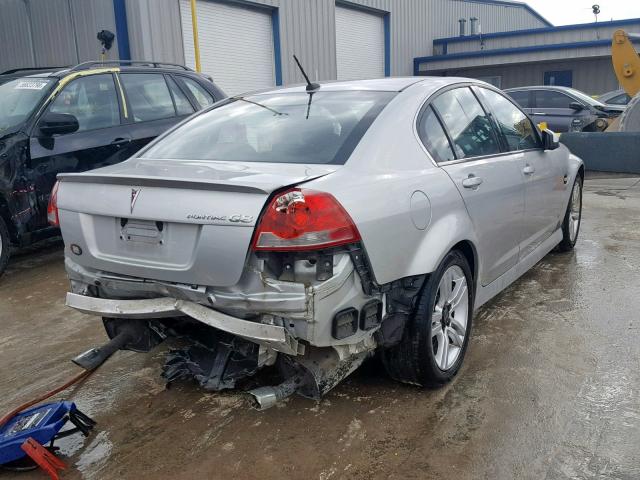 6G2ER57779L211095 - 2009 PONTIAC G8 SILVER photo 4