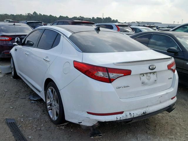 5XXGR4A64DG102064 - 2013 KIA OPTIMA SX WHITE photo 3