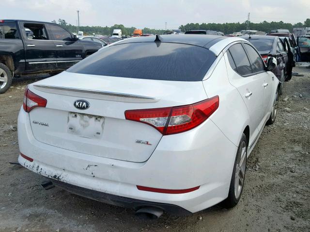 5XXGR4A64DG102064 - 2013 KIA OPTIMA SX WHITE photo 4