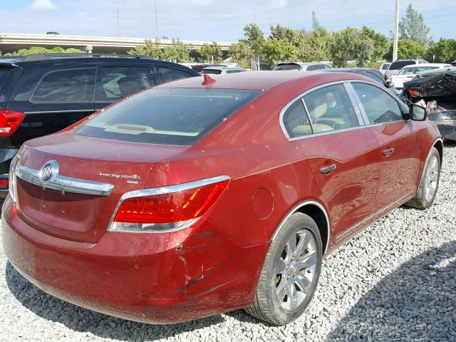 1G4GC5EG7AF285847 - 2010 BUICK LACROSSE C RED photo 4