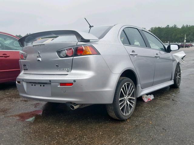 JA32U8FWXGU006445 - 2016 MITSUBISHI LANCER GT SILVER photo 4