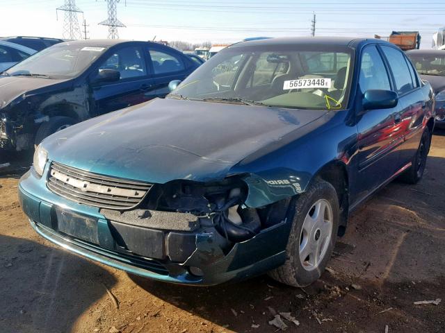 1G1NE52J516189939 - 2001 CHEVROLET MALIBU LS 绿色 照片 2