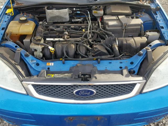 1FAHP34N77W364340 - 2007 FORD FOCUS ZX4 TEAL photo 7