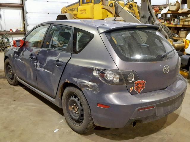 JM1BK343171693190 - 2007 MAZDA 3 HATCHBAC GRAY photo 3