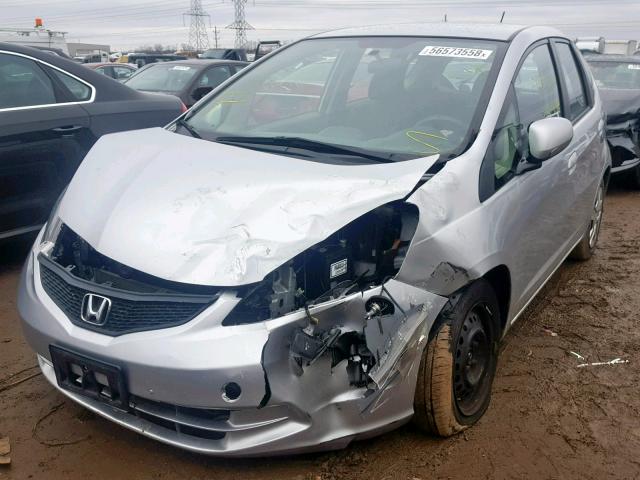 JHMGE8H31CS008855 - 2012 HONDA FIT SILVER photo 2