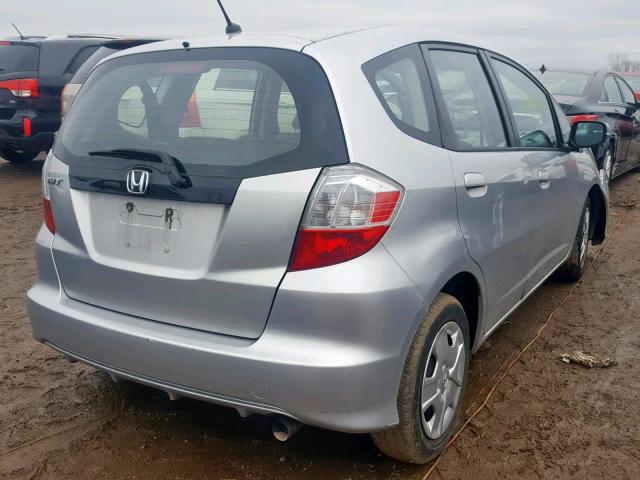 JHMGE8H31CS008855 - 2012 HONDA FIT SILVER photo 4