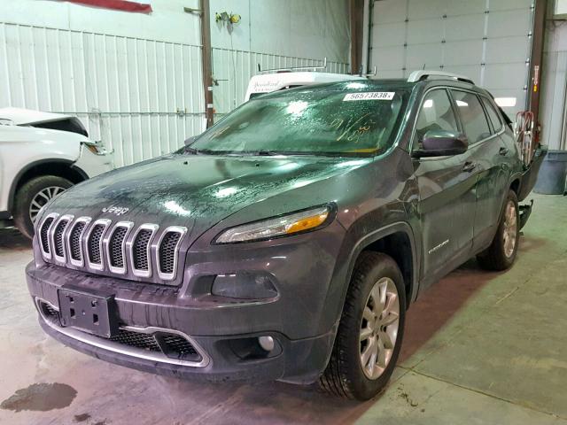 1C4PJMDB3FW735382 - 2015 JEEP CHEROKEE L GRAY photo 2