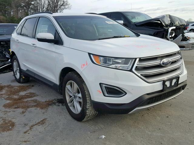 2FMPK4J92HBB57497 - 2017 FORD EDGE SEL WHITE photo 1