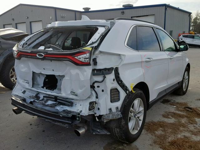 2FMPK4J92HBB57497 - 2017 FORD EDGE SEL WHITE photo 4