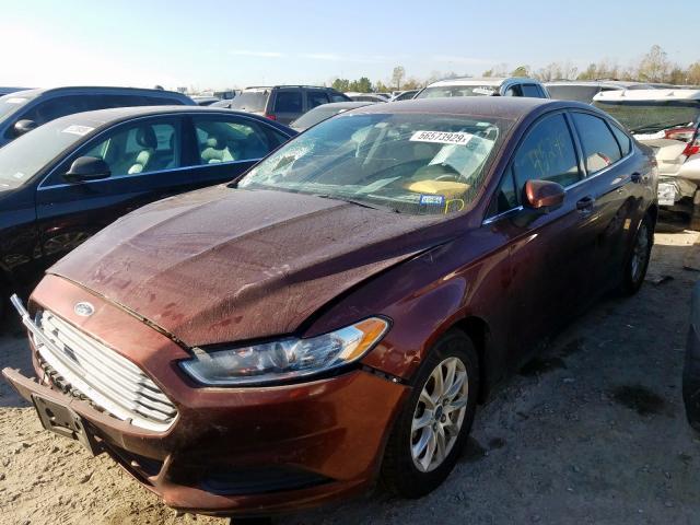 3FA6P0G71GR239338 - 2016 FORD FUSION S  photo 2