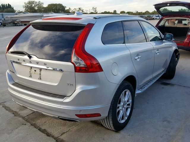 YV440MDK9G2804944 - 2016 VOLVO XC60 T5 SILVER photo 4