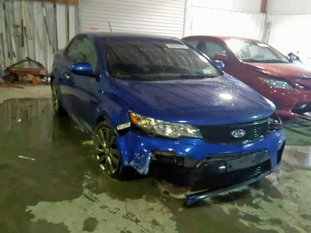 KNAFW6A37D5697676 - 2013 KIA FORTE SX BLUE photo 1