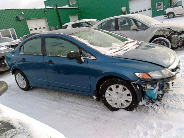 2HGFA1F22AH034638 - 2010 HONDA CIVIC DX BLUE photo 1