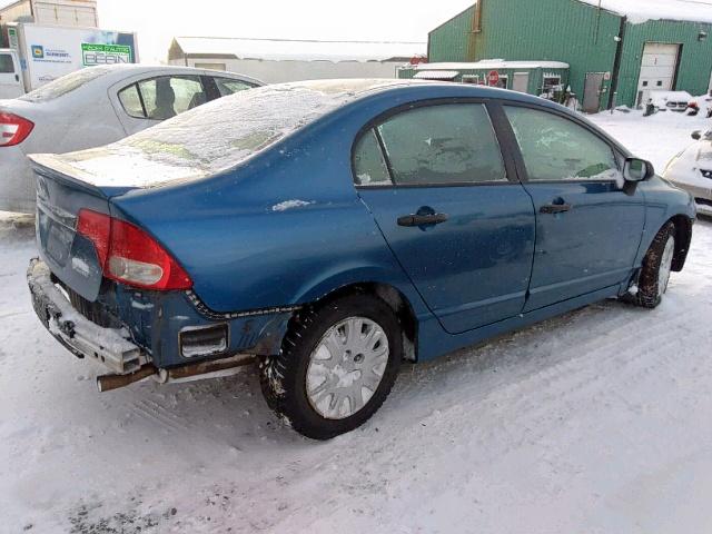 2HGFA1F22AH034638 - 2010 HONDA CIVIC DX BLUE photo 4