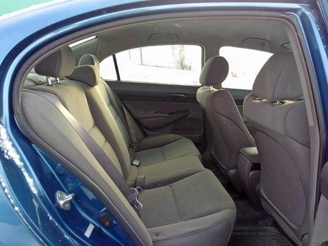 2HGFA1F22AH034638 - 2010 HONDA CIVIC DX BLUE photo 6