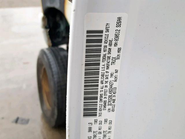 3D7KS28L49G544271 - 2009 DODGE RAM 2500 WHITE photo 10