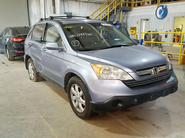 JHLRE48787C044261 - 2007 HONDA CR-V EXL BLUE photo 1