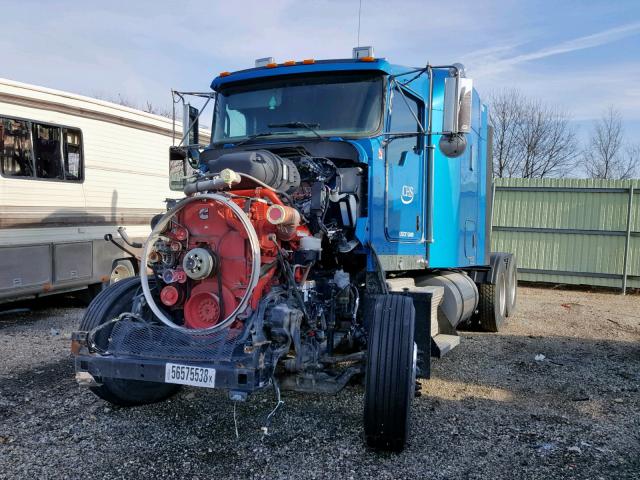 1XKDD49X4DJ368814 - 2013 KENWORTH CONSTRUCTI BLUE photo 2