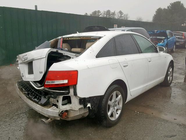 WAUAH74F17N054082 - 2007 AUDI A6 3.2 WHITE photo 4