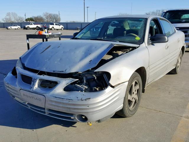 1G2NF52T1YC514527 - 2000 PONTIAC GRAND AM S SILVER photo 2