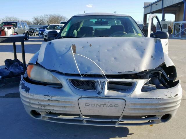 1G2NF52T1YC514527 - 2000 PONTIAC GRAND AM S SILVER photo 9