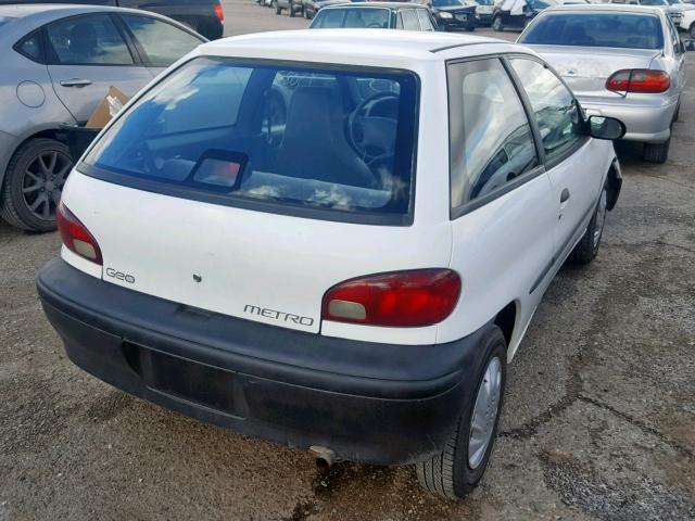 2C1MR2268T6740585 - 1996 GEO METRO BASE WHITE photo 4