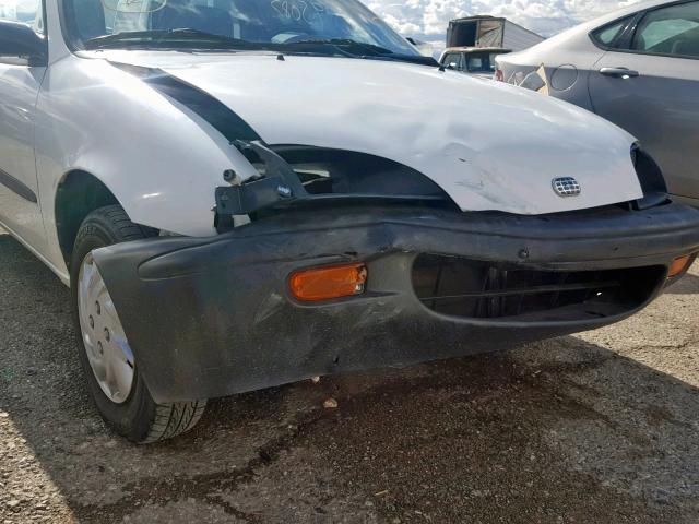 2C1MR2268T6740585 - 1996 GEO METRO BASE WHITE photo 9