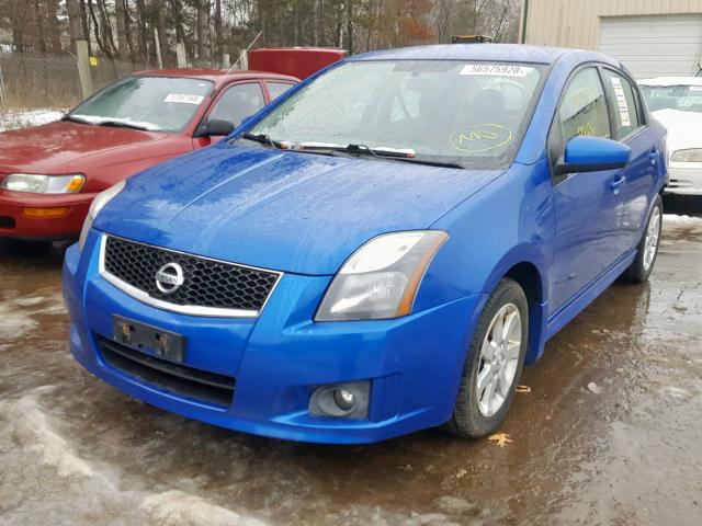 3N1AB6AP1CL738056 - 2012 NISSAN SENTRA 2.0 BLUE photo 2