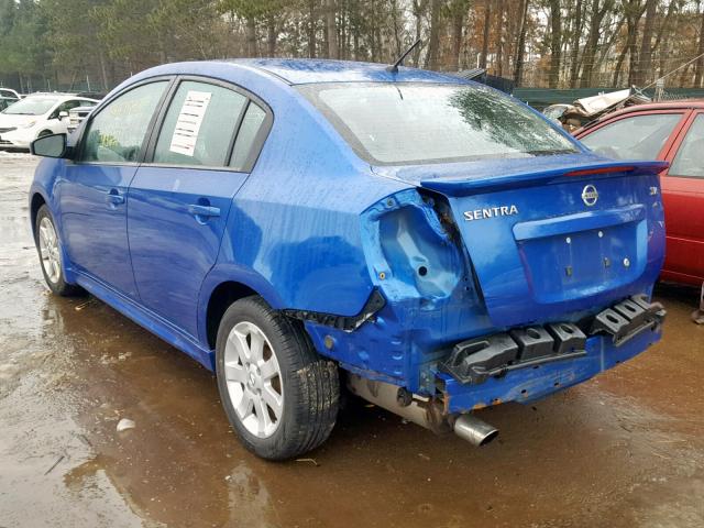 3N1AB6AP1CL738056 - 2012 NISSAN SENTRA 2.0 BLUE photo 3