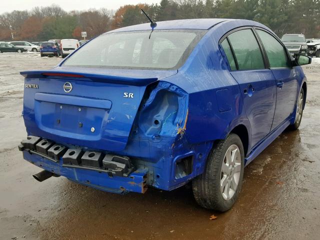 3N1AB6AP1CL738056 - 2012 NISSAN SENTRA 2.0 BLUE photo 4