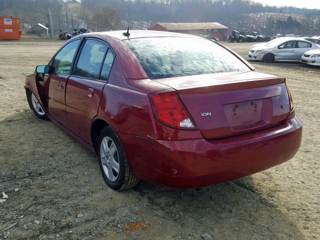 1G8AJ55F36Z148590 - 2006 SATURN ION LEVEL MAROON photo 3