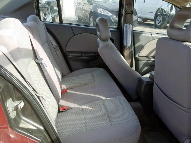 1G8AJ55F36Z148590 - 2006 SATURN ION LEVEL MAROON photo 6