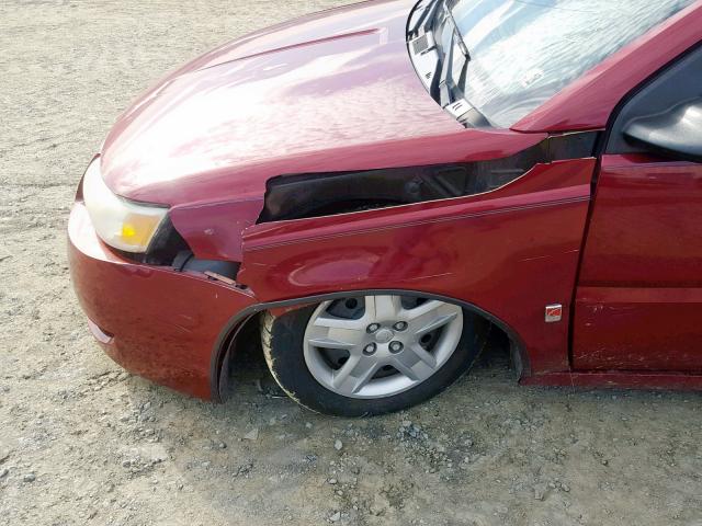1G8AJ55F36Z148590 - 2006 SATURN ION LEVEL MAROON photo 9