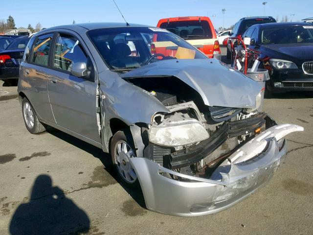 KL1TG62655B418442 - 2005 CHEVROLET AVEO LT GRAY photo 1