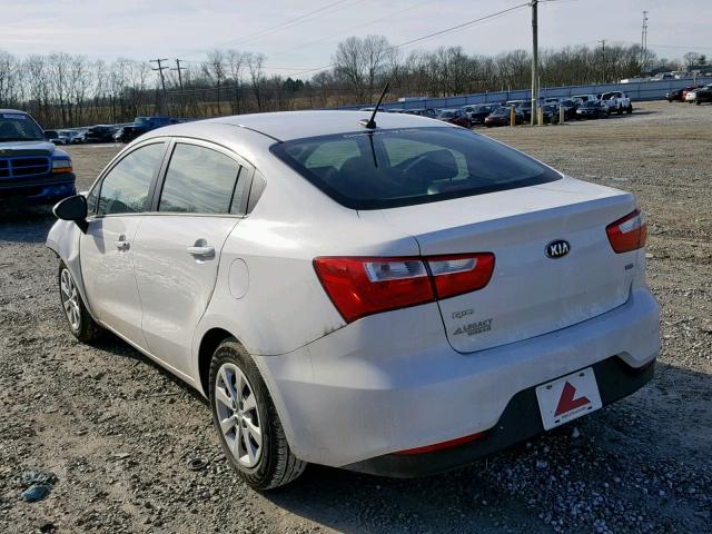 KNADM4A39H6029928 - 2017 KIA RIO LX WHITE photo 3