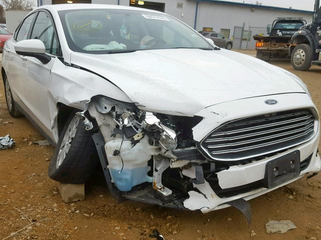 3FA6P0G75DR255831 - 2013 FORD FUSION S WHITE photo 1