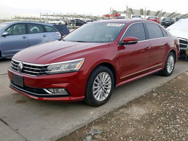 1VWBT7A35HC076497 - 2017 VOLKSWAGEN PASSAT SE RED photo 2