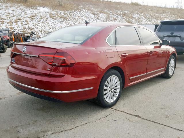 1VWBT7A35HC076497 - 2017 VOLKSWAGEN PASSAT SE RED photo 4