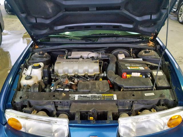 1G8ZH52872Z312163 - 2002 SATURN SL1 BLUE photo 7