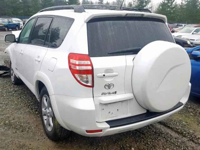 2T3DF4DV4BW166226 - 2011 TOYOTA RAV4 LIMIT WHITE photo 3