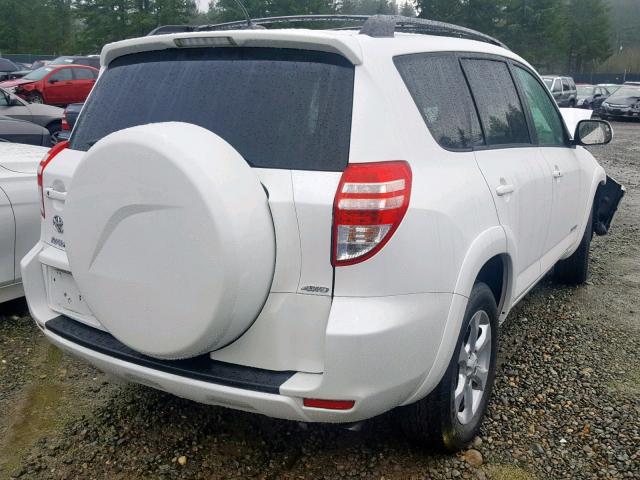 2T3DF4DV4BW166226 - 2011 TOYOTA RAV4 LIMIT WHITE photo 4