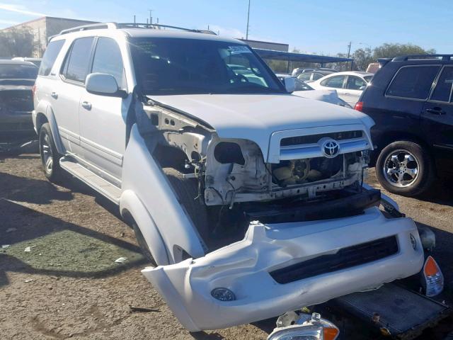 5TDZT38A36S284033 - 2006 TOYOTA SEQUOIA LI WHITE photo 1