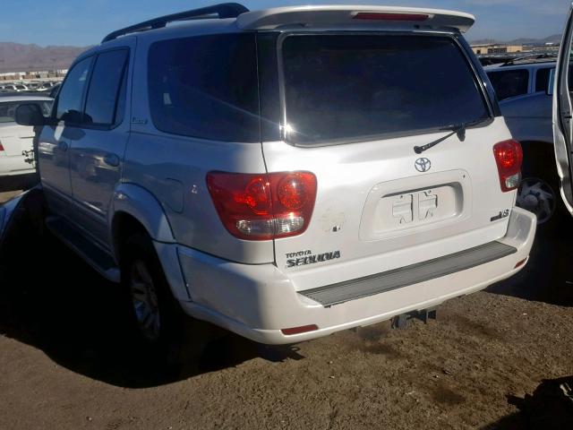 5TDZT38A36S284033 - 2006 TOYOTA SEQUOIA LI WHITE photo 3