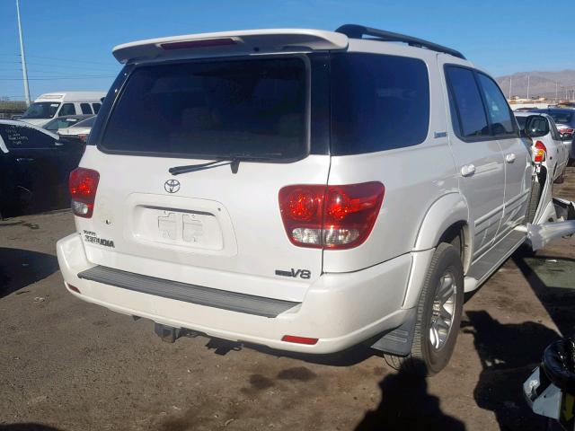 5TDZT38A36S284033 - 2006 TOYOTA SEQUOIA LI WHITE photo 4