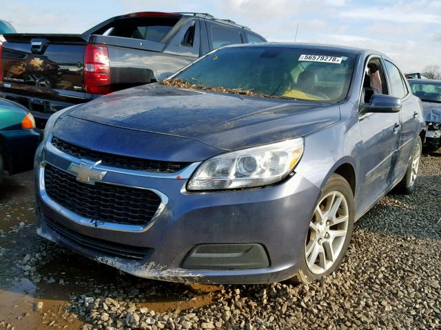 1G11C5SL4EF303781 - 2014 CHEVROLET MALIBU 1LT BLUE photo 2