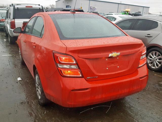 1G1JB5SHXH4174167 - 2017 CHEVROLET SONIC LS 红色 照片 3