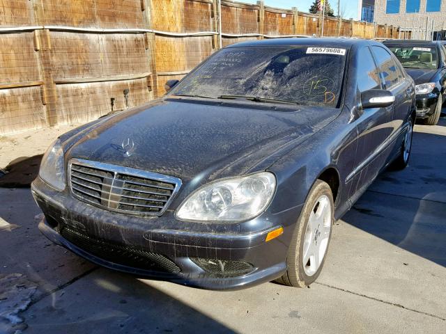 WDBNG84J95A439491 - 2005 MERCEDES-BENZ S 500 4MAT BLUE photo 2