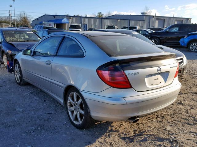 WDBRN40JX4A607319 - 2004 MERCEDES-BENZ C 230K SPO SILVER photo 3