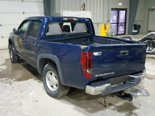 1GCDT136648185788 - 2004 CHEVROLET COLORADO BLUE photo 3